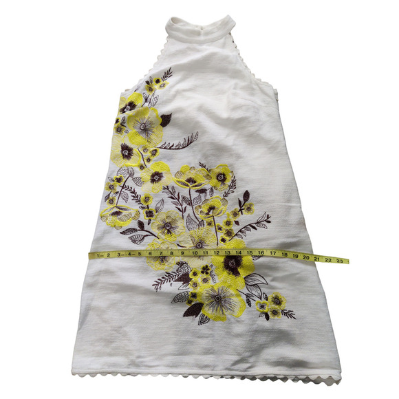 Anthropology, Mauve Sunflower Razorback Embroider Dress Size 4 #1312 - Picture 8 of 11